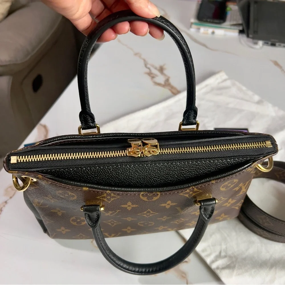 Authentic Louis Vuitton Pallas BB Full Noir Monogram